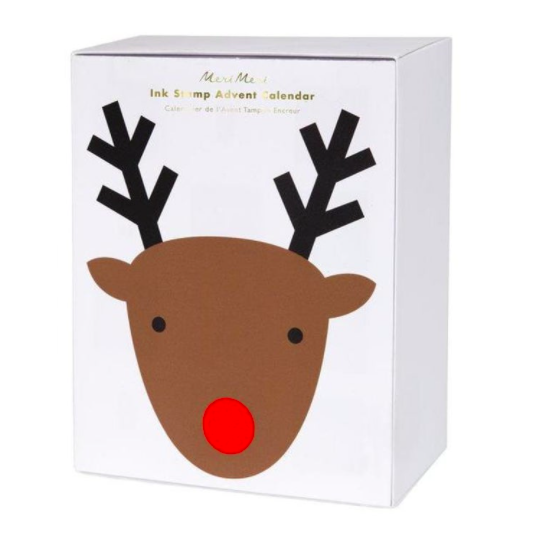 Reindeer Ink Stamp Advent Calendar