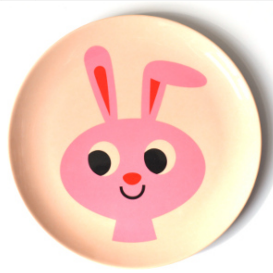 Bunny Melamine Plate -Ingela P. Arrhenius