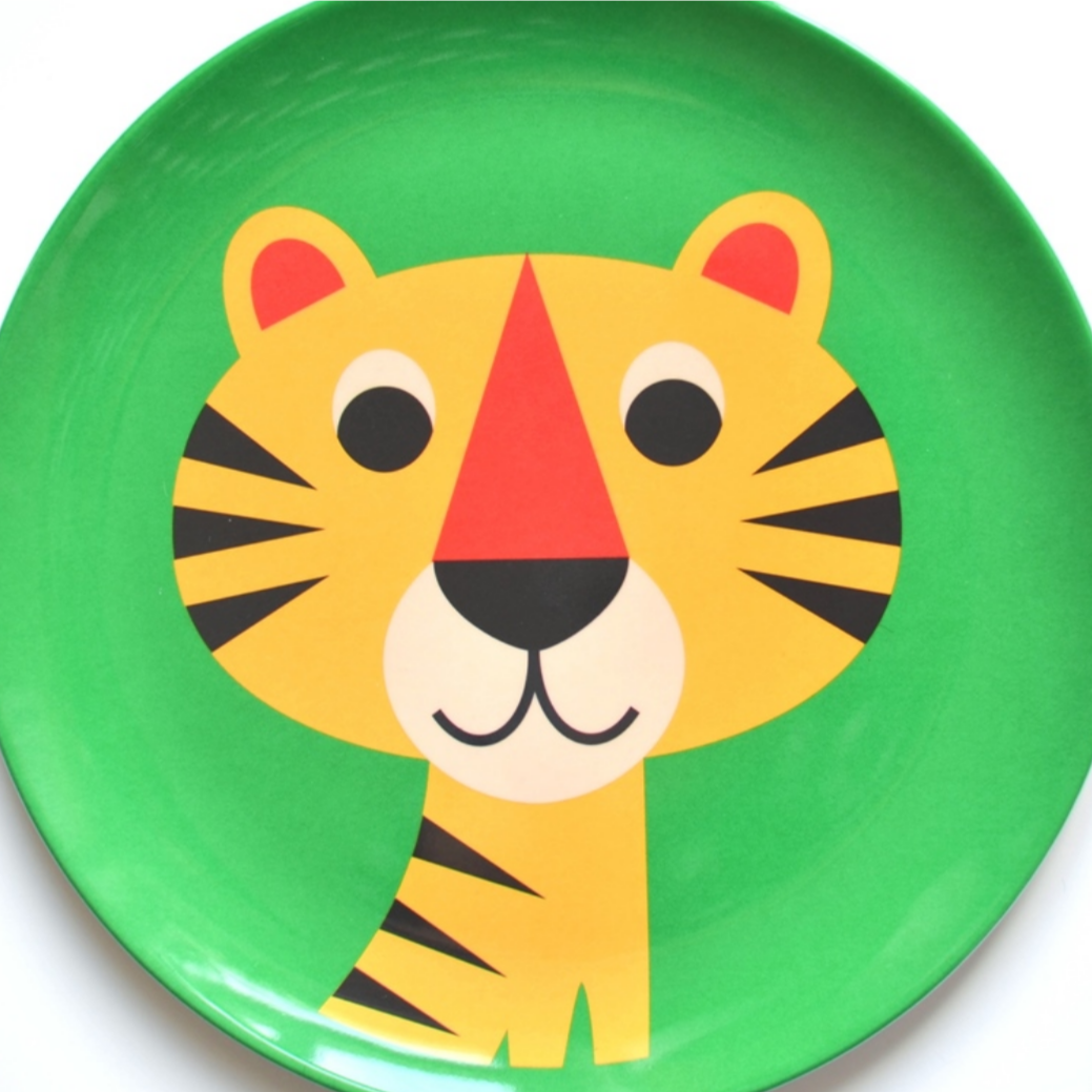 Tiger Melamine Plate -Ingela P. Arrhenius