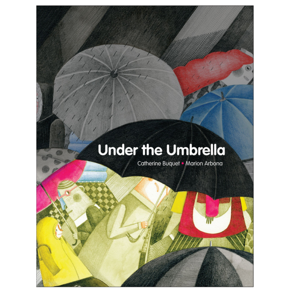 front cover with umbrellas