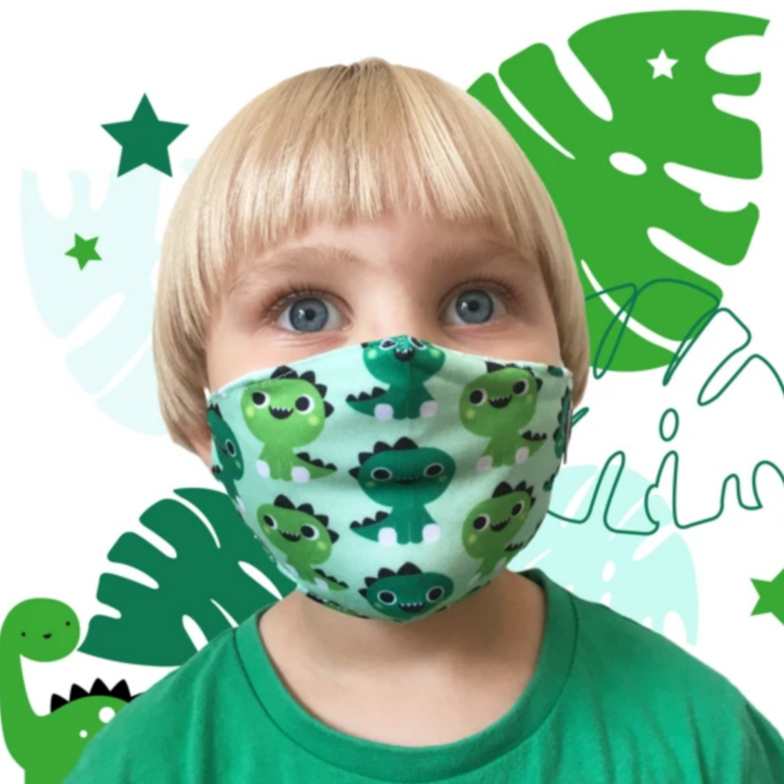 Dinosaur Face Mask (4-10yrs)