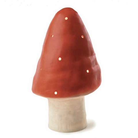 red triangle mushroom lamp