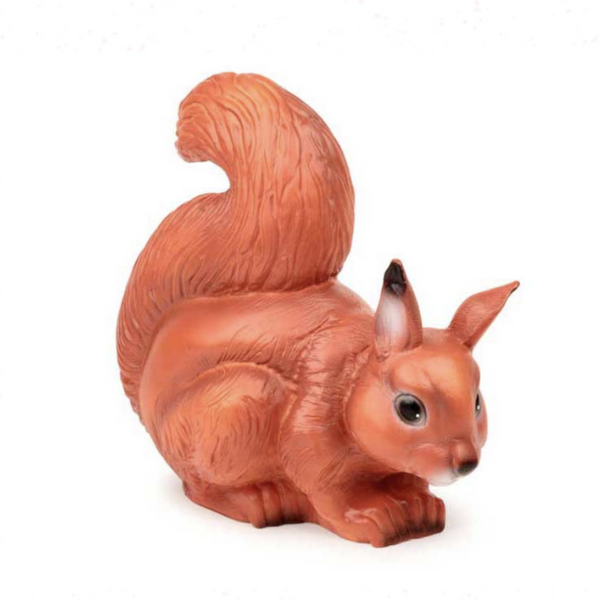 picture of the squirrel lamp on a plain white background