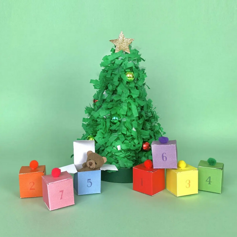 Christmas Week Tree Piñata - 8” Green