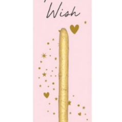 Single Wish Sparkler Love "Make a Wish" Gold or Rose
