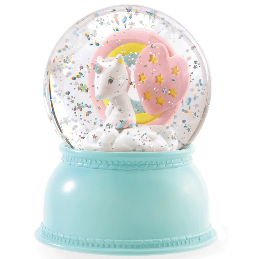 Unicorn Snow Globe Night Light