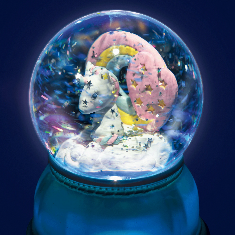 Unicorn Snow Globe Night Light