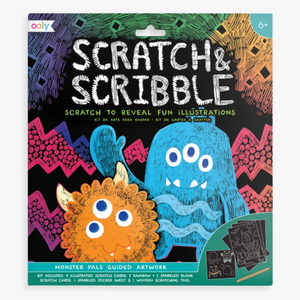 Scratch & Scribble Art Kits: Monster Pals
