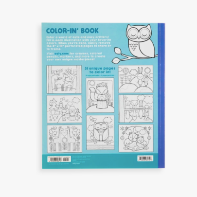 Color-in’ Book: Little Cozy Critters