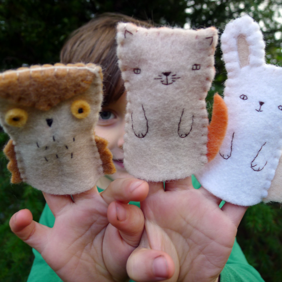 Wool Finger Puppets