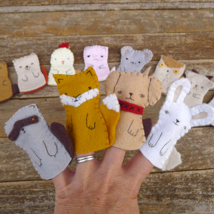 Wool Finger Puppets