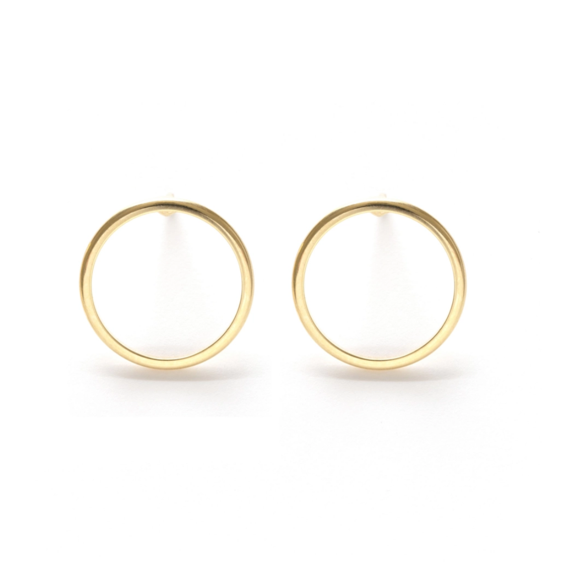 Modern Circle Stud Earrings