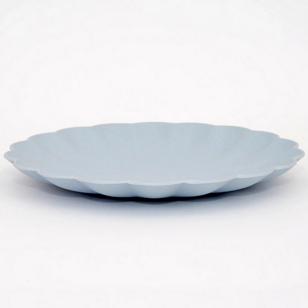 side view of blue plate