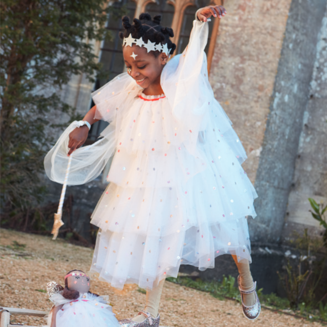 Sequin Tulle Angel Dress Up