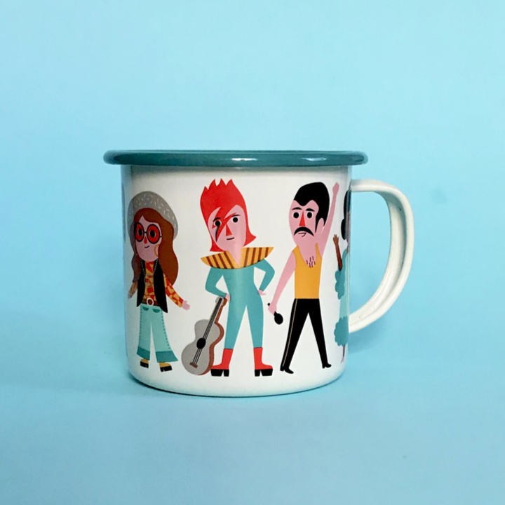 Music Lover Enamel Mug