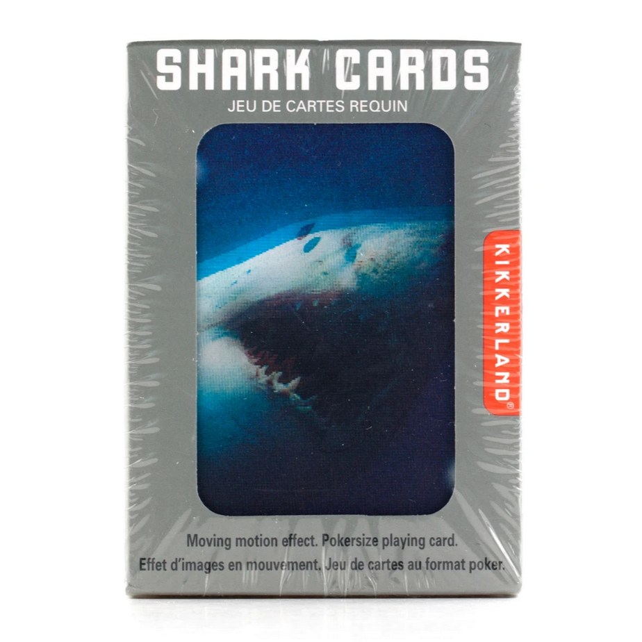 3-D Shark Playing Cards