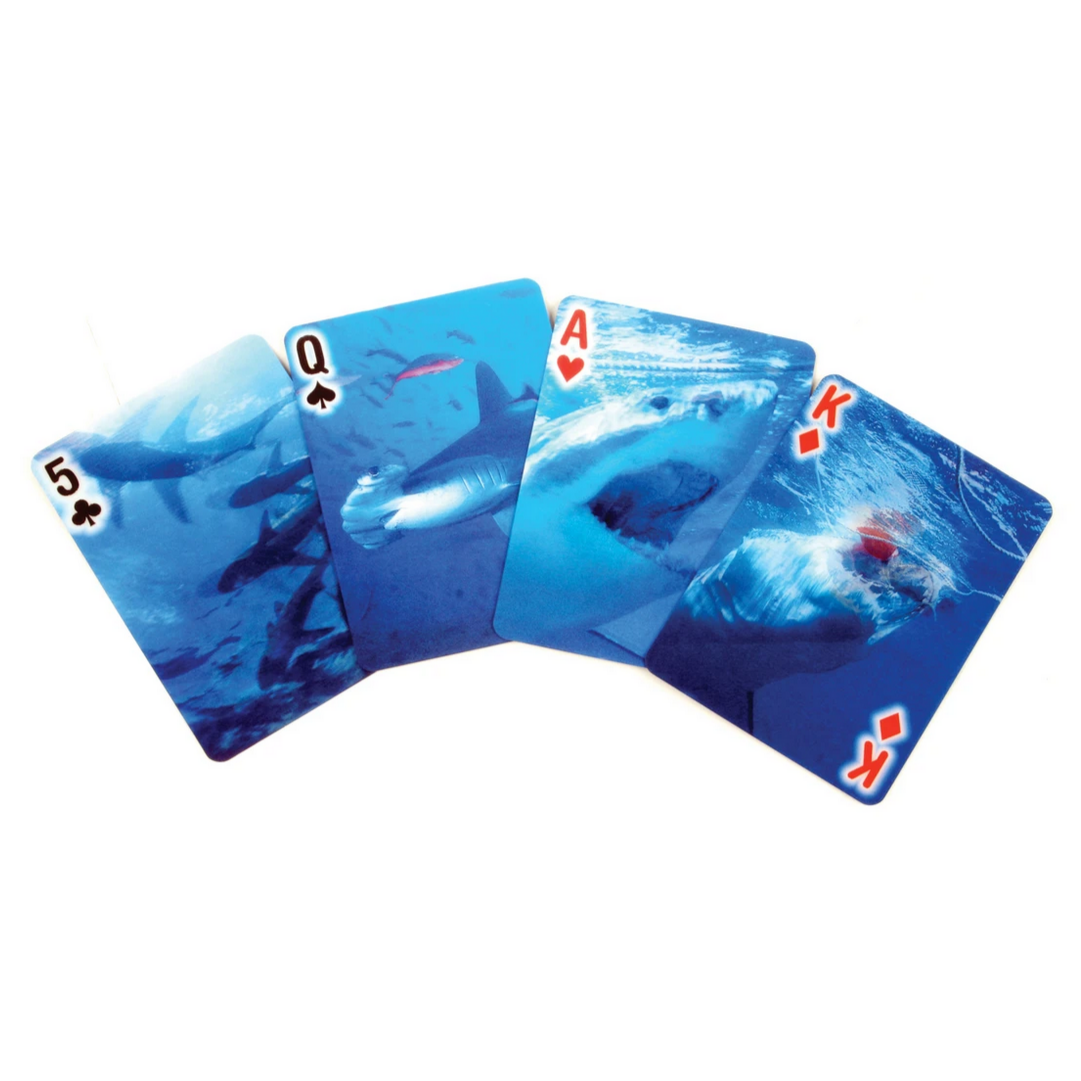 3-D Shark Playing Cards