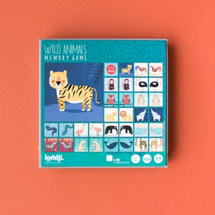 Wild Animals Memory Game