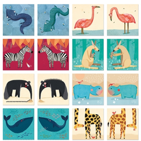 Wild Animals Memory Game