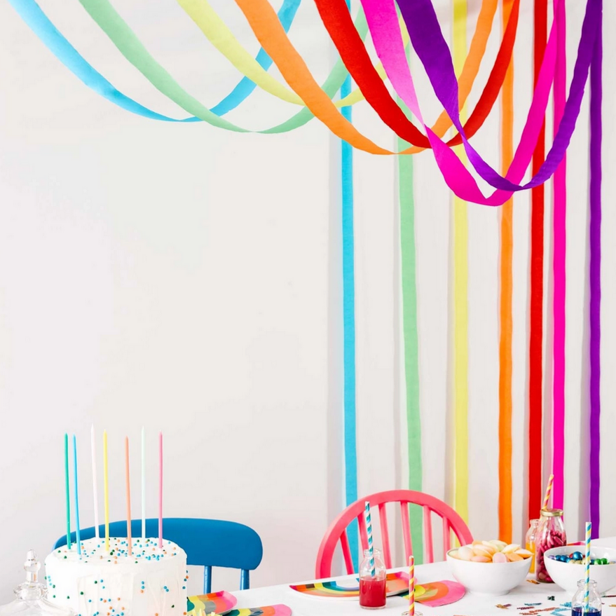 Rainbow Streamers -7pk