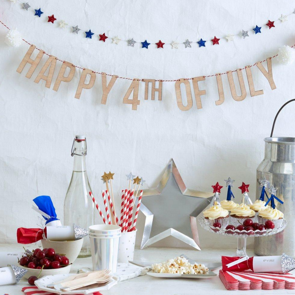 4th of July Pompom Garland