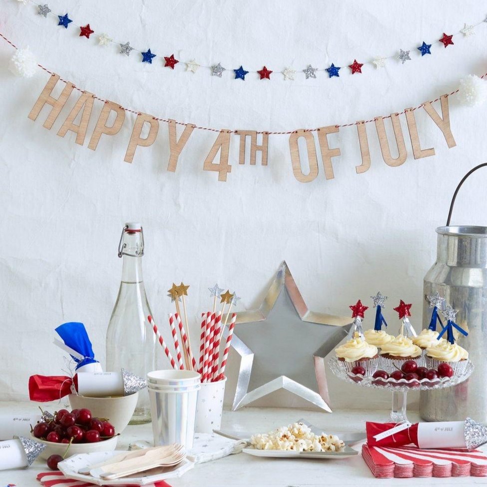 4th of July Mini Star Garland