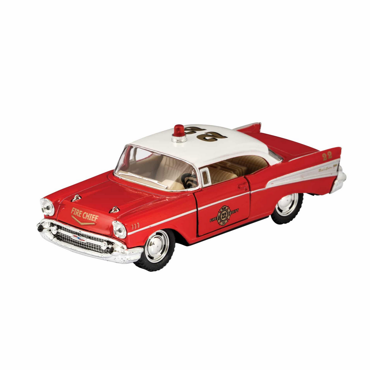 Diecast Fire or Police 1957 Chevrolet Bel Air