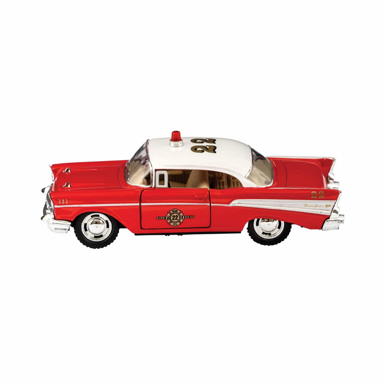 Diecast Fire or Police 1957 Chevrolet Bel Air