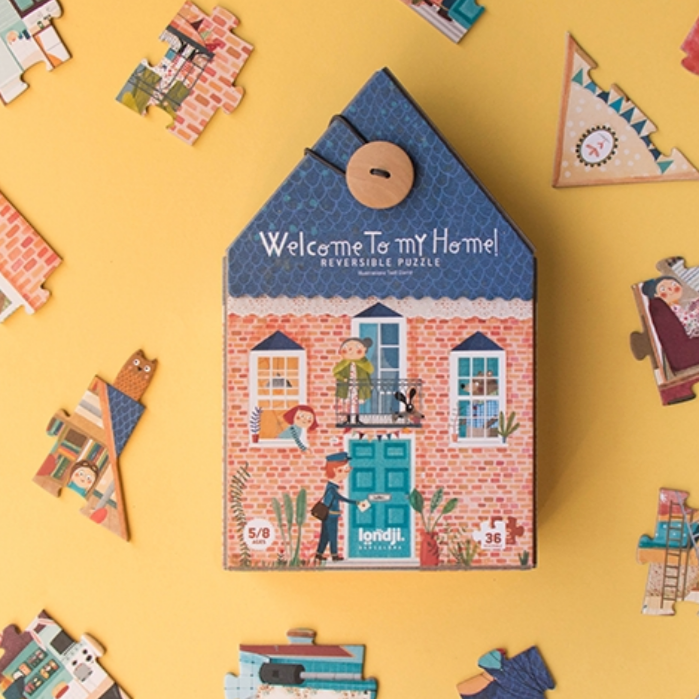 Welcome to My Home Puzzle -36pcs reversible