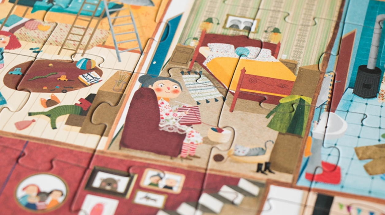 Welcome to My Home Puzzle -36pcs reversible