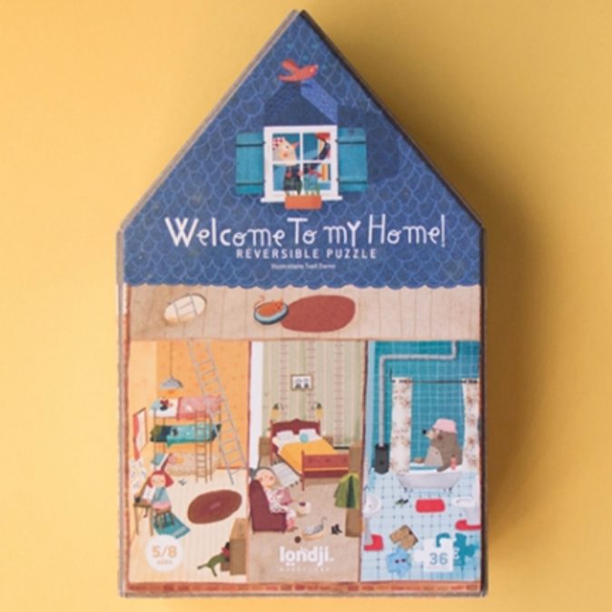 Welcome to My Home Puzzle -36pcs reversible
