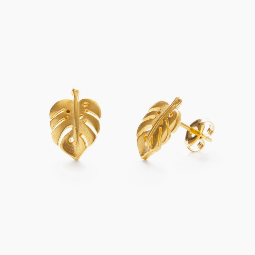 Monstera Studs