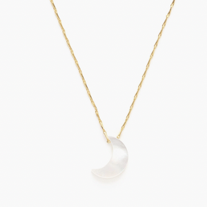 Mother of Pearl Moon Neclace