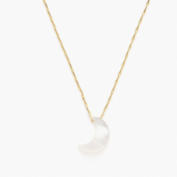 Mother of Pearl Moon Neclace