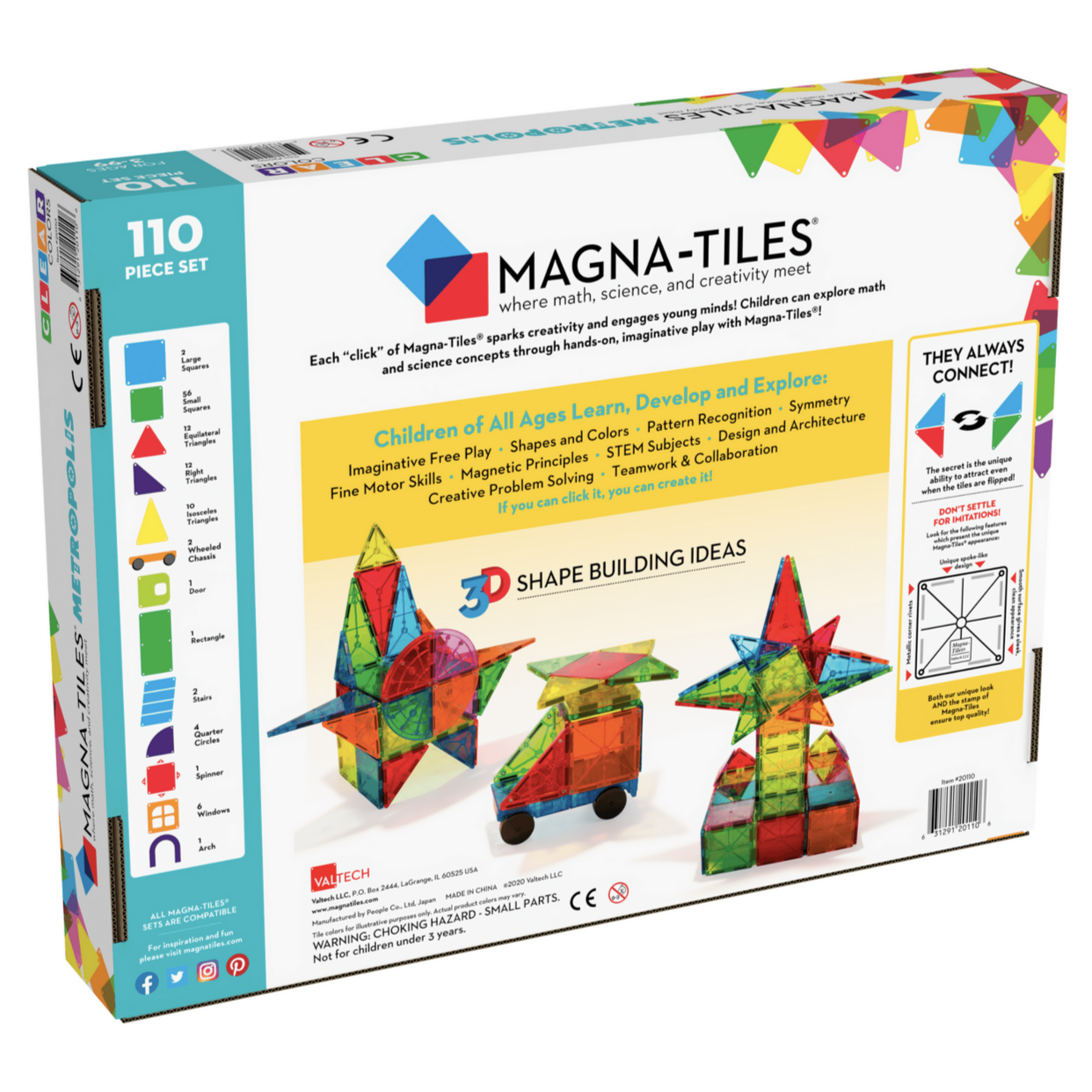 Magna-Tiles® Metropolis 110-Piece Set