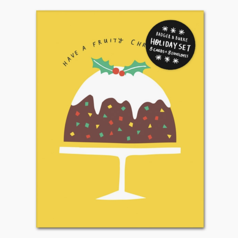 Fruity Christmas -card set (8pk) -Christmas