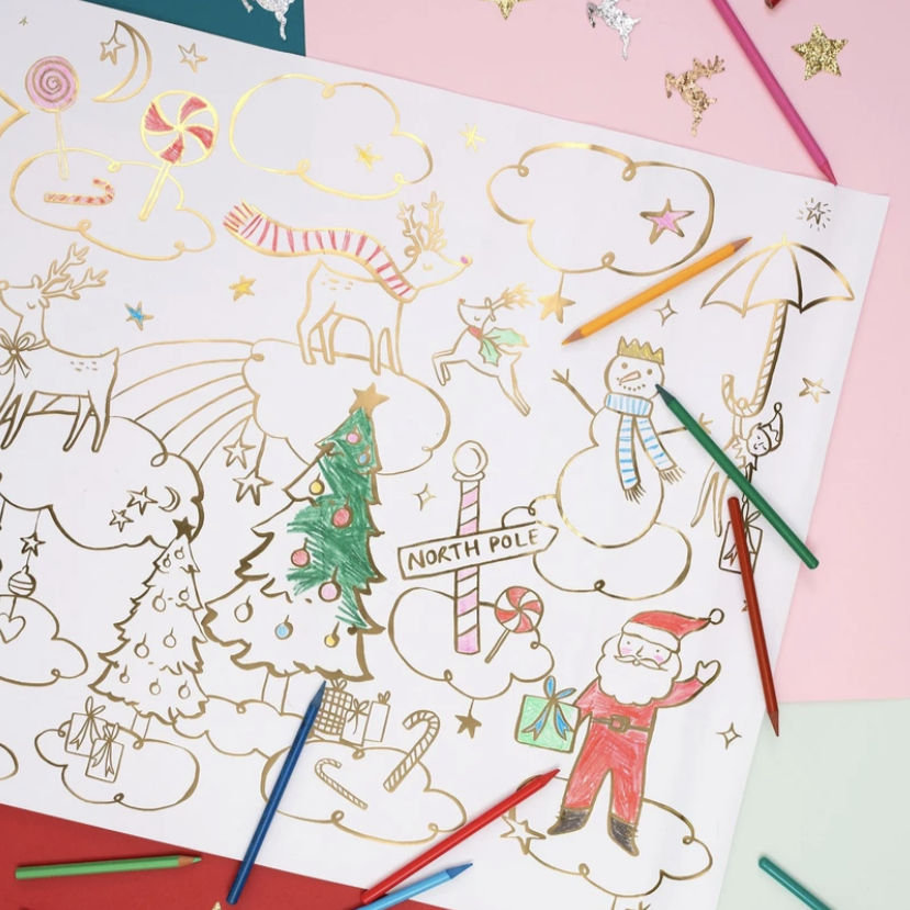 Christmas Coloring Posters -2pk