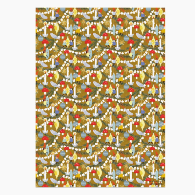 Christmas Elves Rolls -roll of 3 sheets