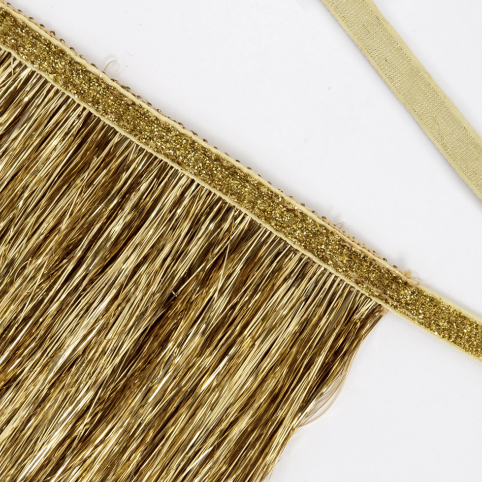 Gold Tinsel Fringe Garland