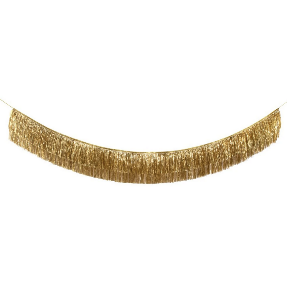 Gold Tinsel Fringe Garland