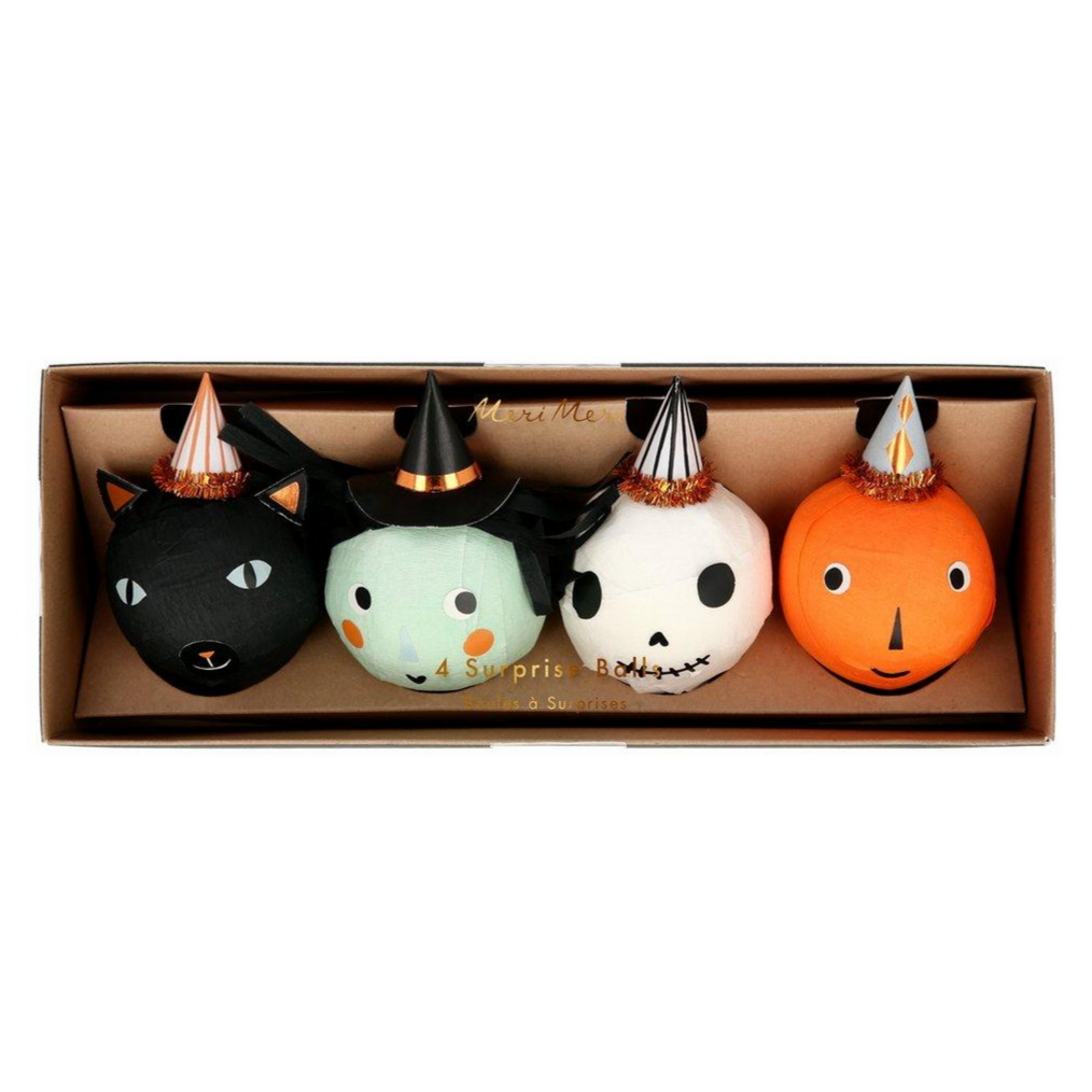 Vintage Halloween Surprise Balls (4pk)