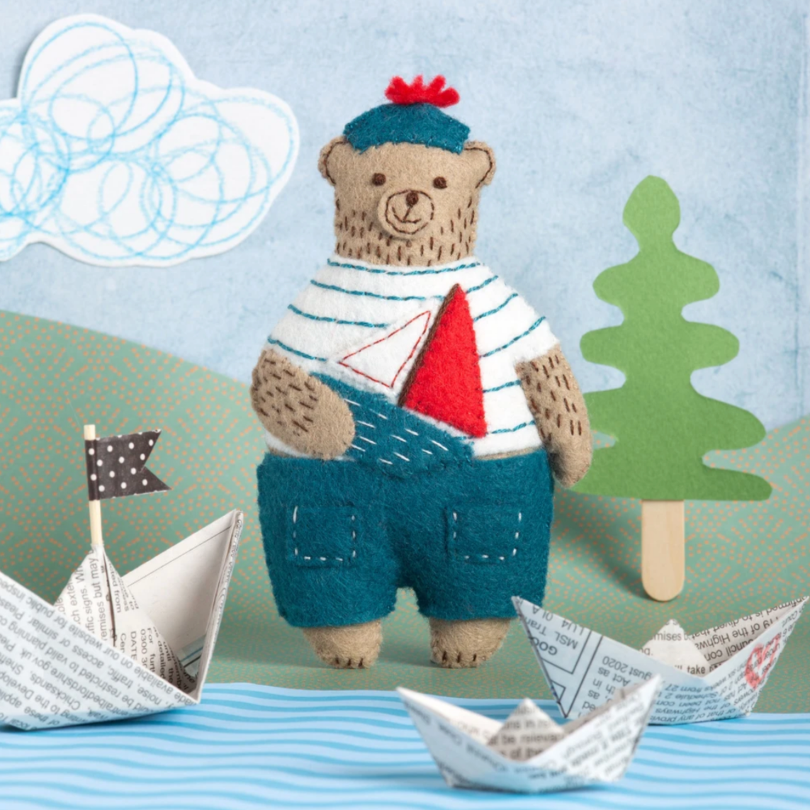 Marcel the Sailor Bear Felt Craft Mini Kit