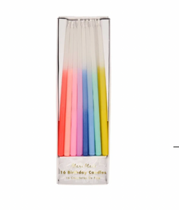 Rainbow Dipped Tapered Candles (16pk)