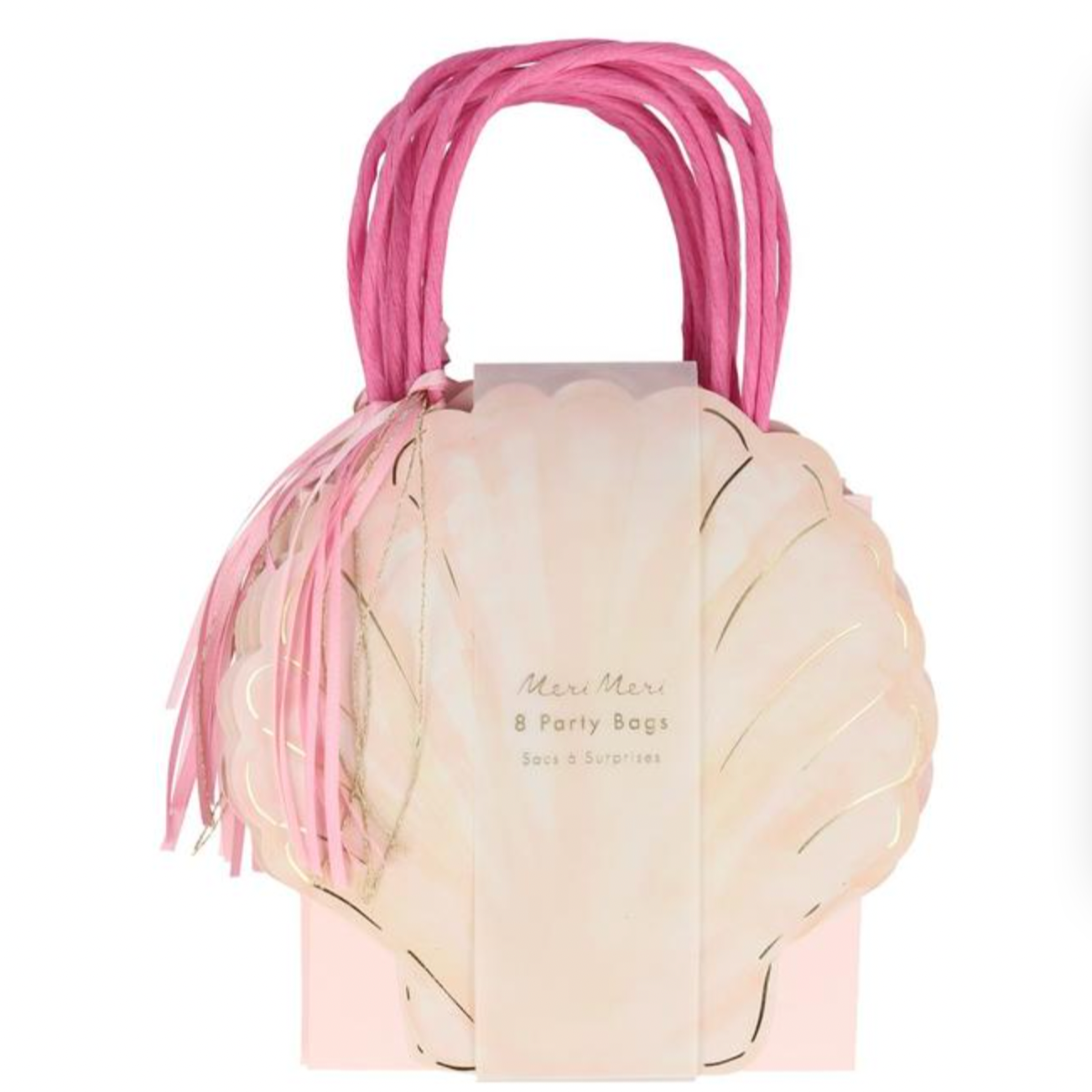 sea shell shaped paper bags in packaging 