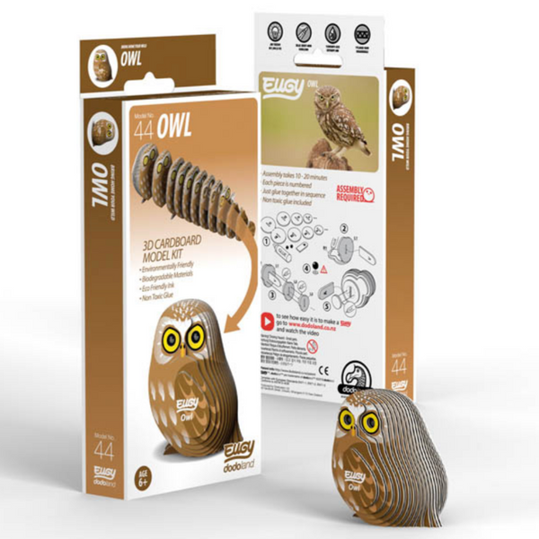 Owl 3-D model kit 6yrs+