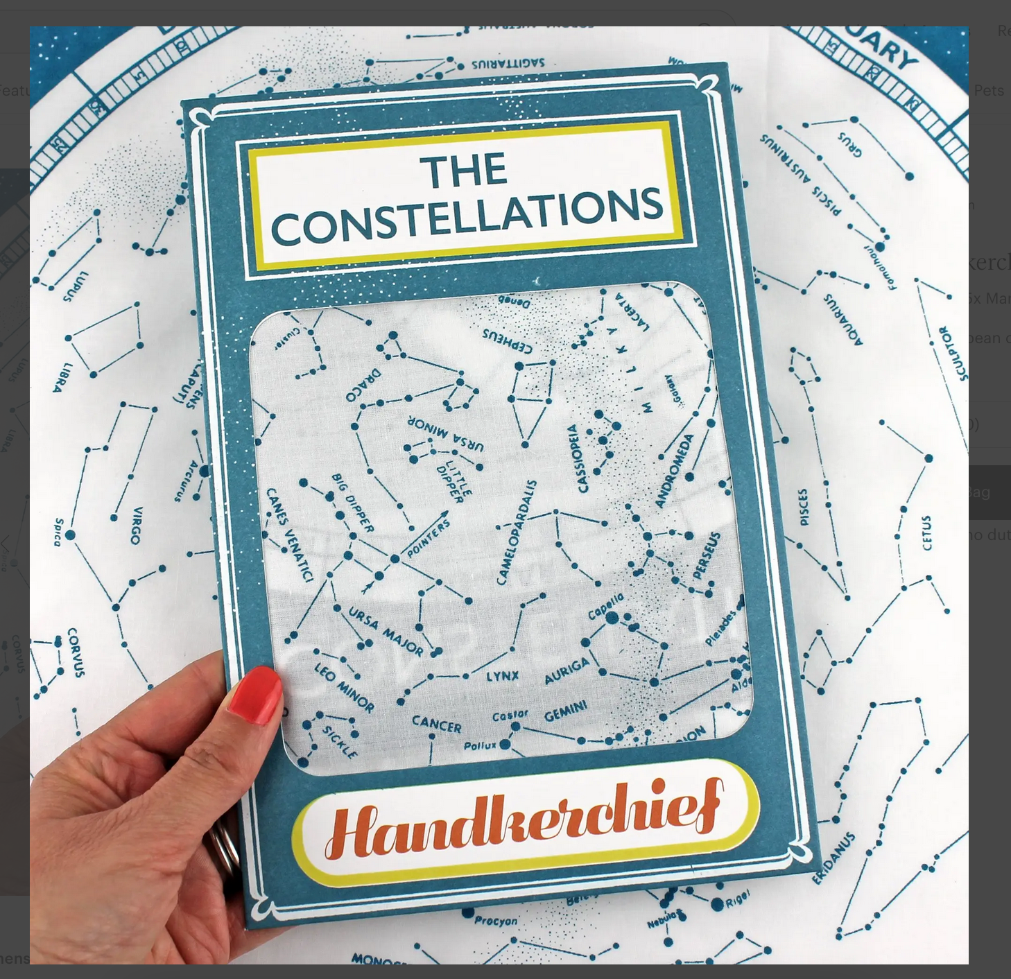 Constellations Handkerchief Pocket Square Bandana