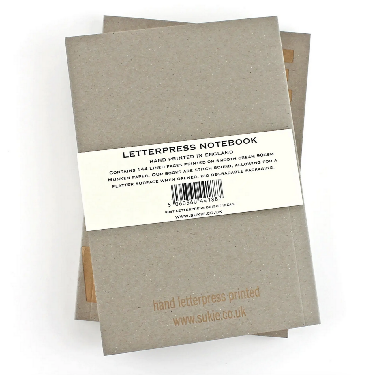 Plan A or Plan B Letterpress Notebook
