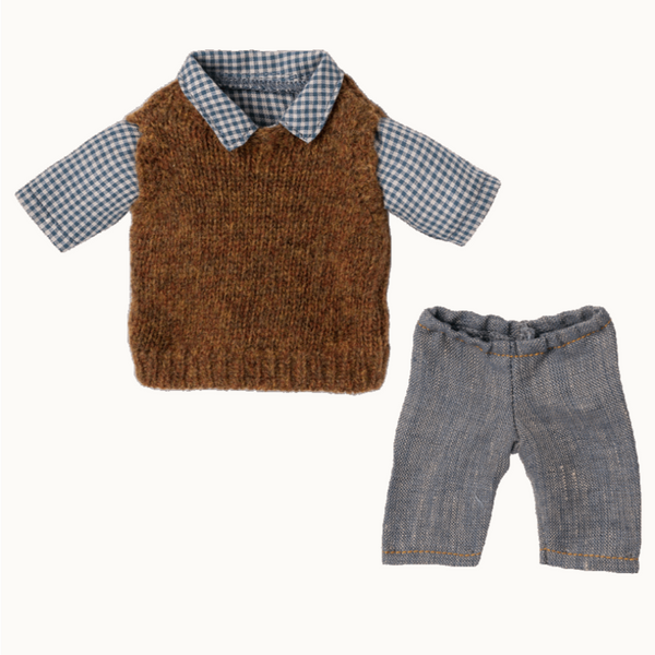 Shirt, Sweater and Pants for Teddy Dad