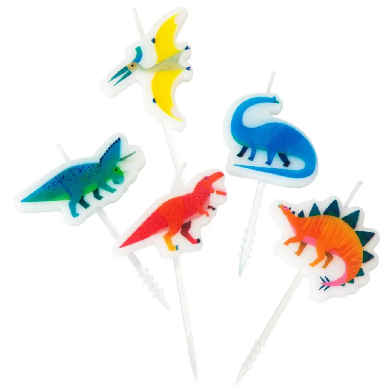 Party Dinosaur Candles - 5pk