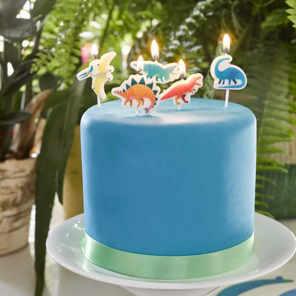Party Dinosaur Candles - 5pk